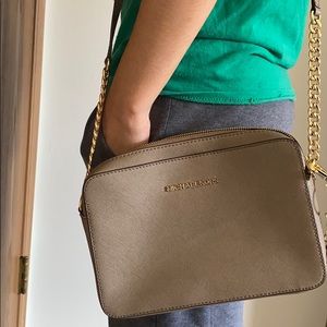 Nude Small Micheal Kors Cross Body Purse